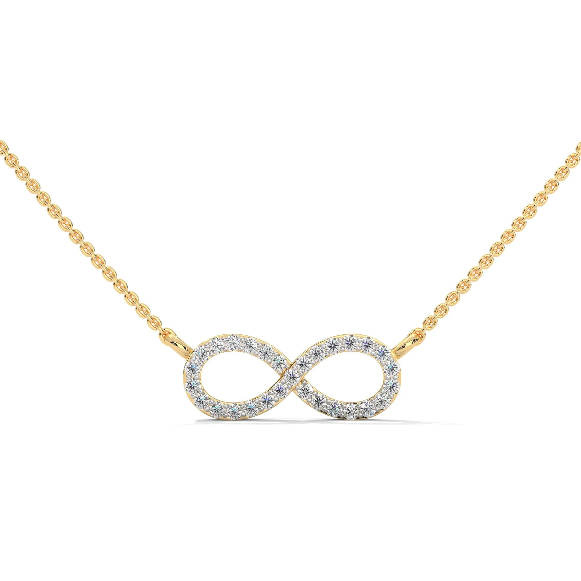 Inaya Infinity Silver Pendant Necklace  | 22KT Gold Vermeil