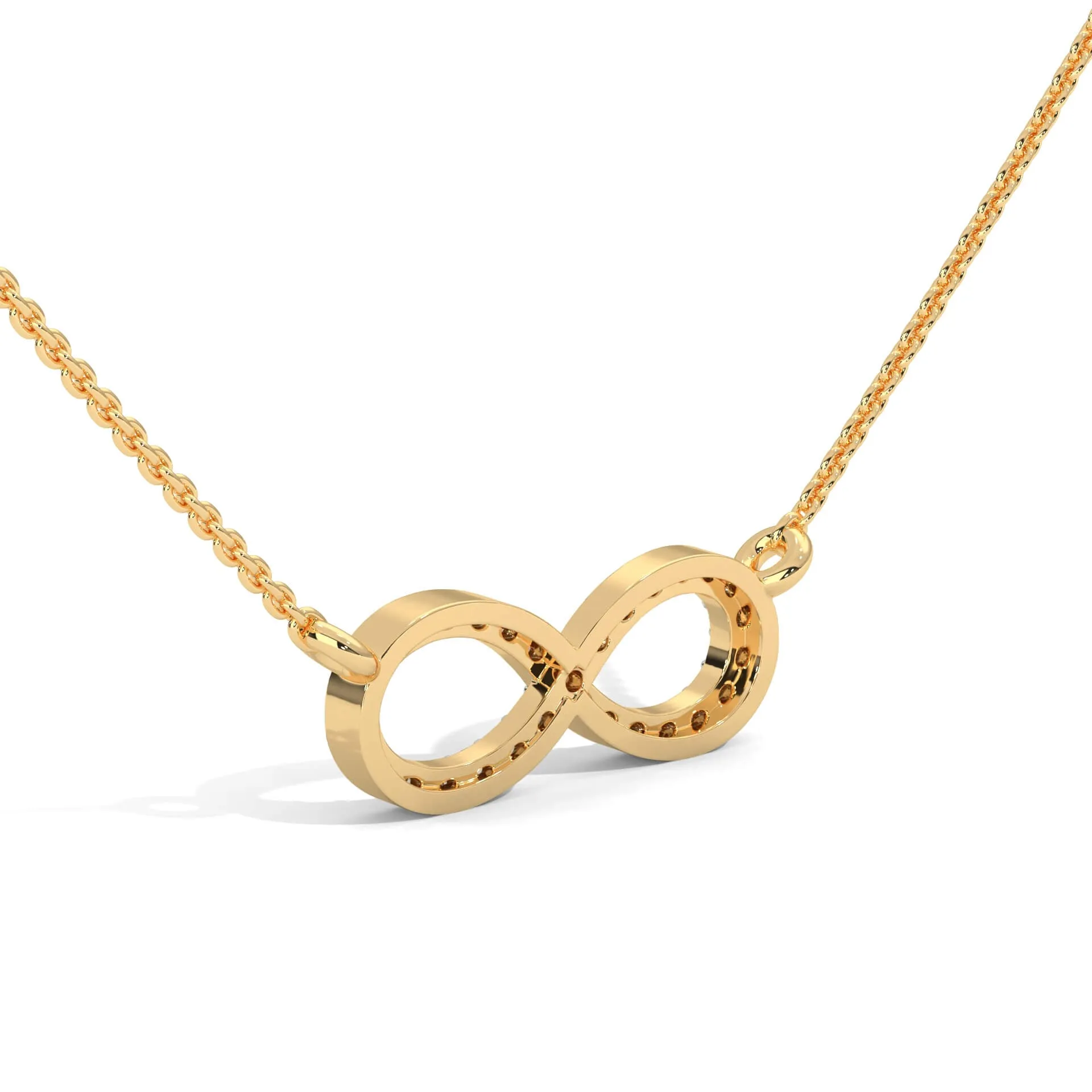 Inaya Infinity Silver Pendant Necklace  | 22KT Gold Vermeil