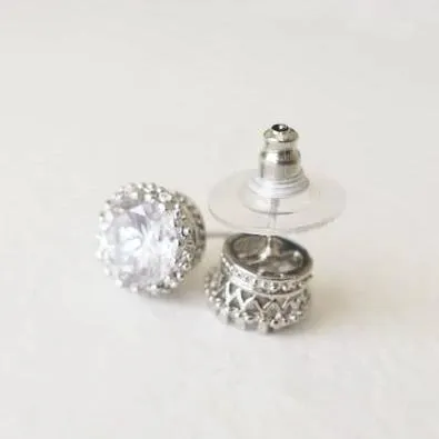 Lab Diamond Crown Prong Studs