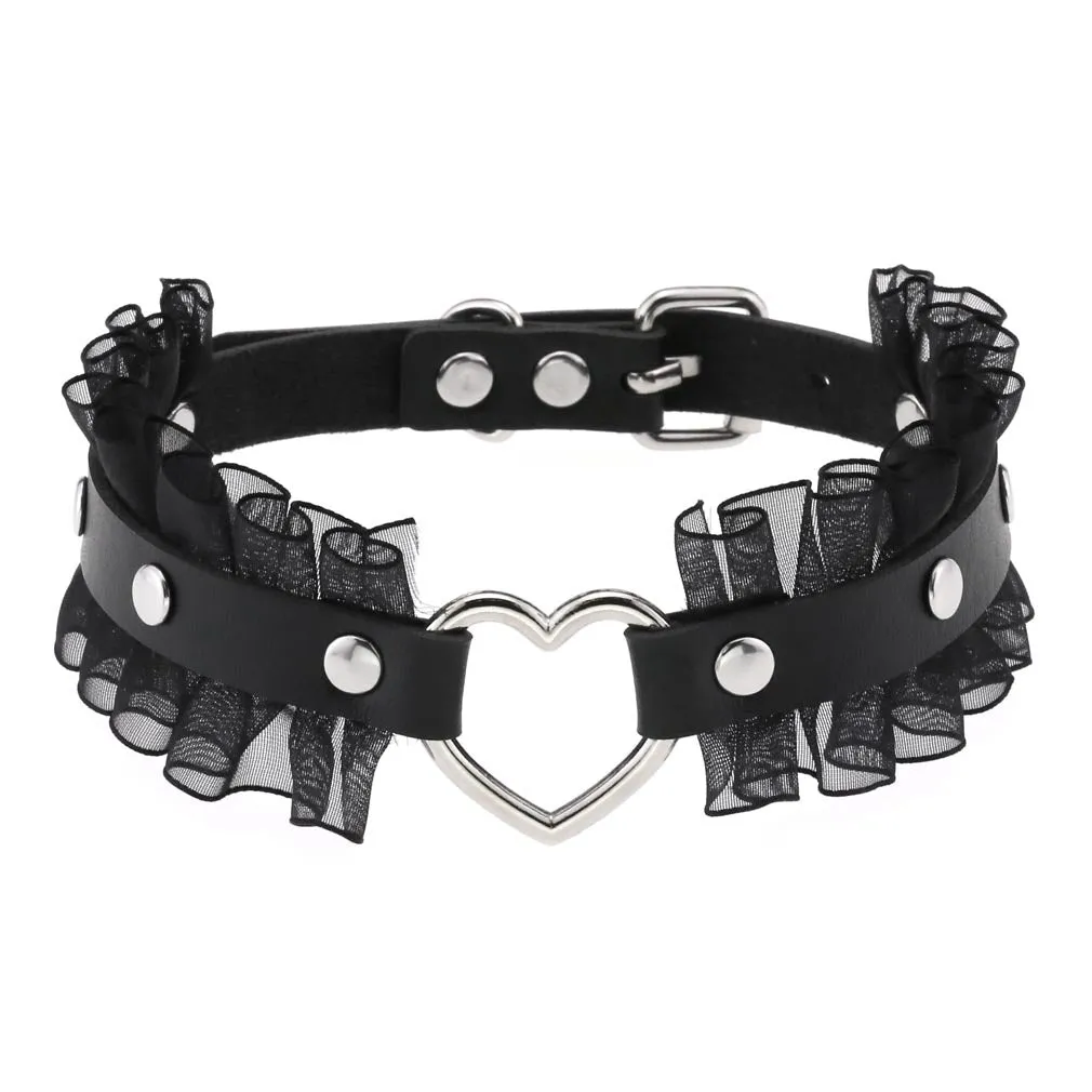 Lace Heart Choker