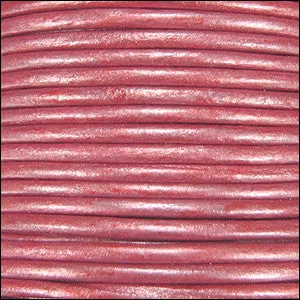 Leather Cord - 1.5mm - pink metallic