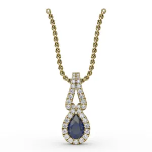 Make A Statement Sapphire and Diamond Pendant