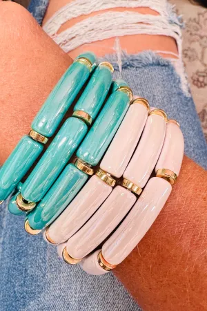 Metallic Tube Bracelets