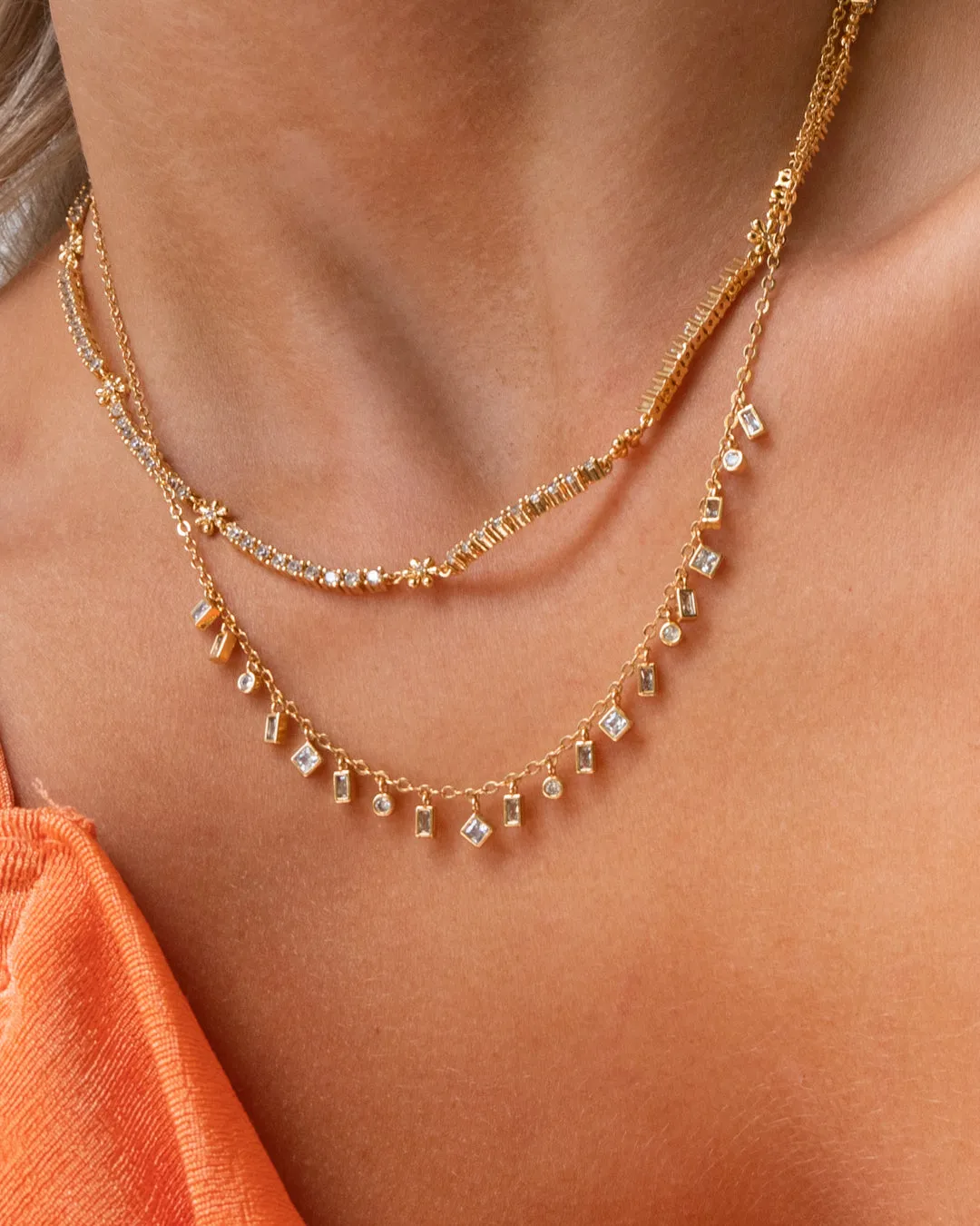 Mixte Shaker Necklace- Gold