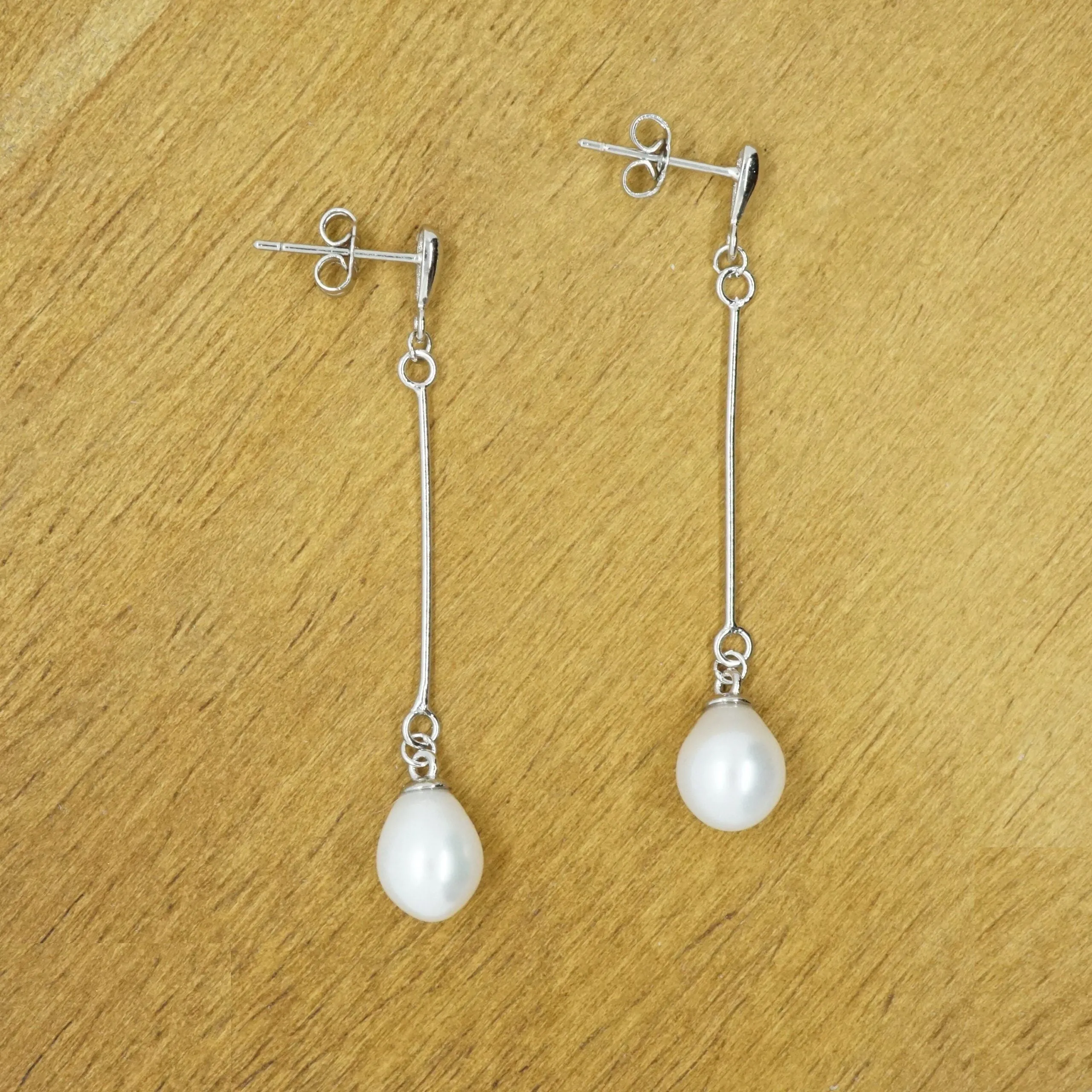 Monica X - 925 Sterling Silver Freshwater Pearl Set