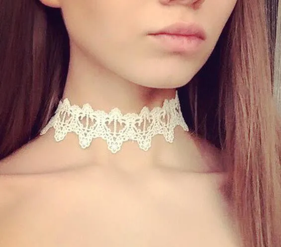 Newest  fashion Lace Tattoo choker necklace