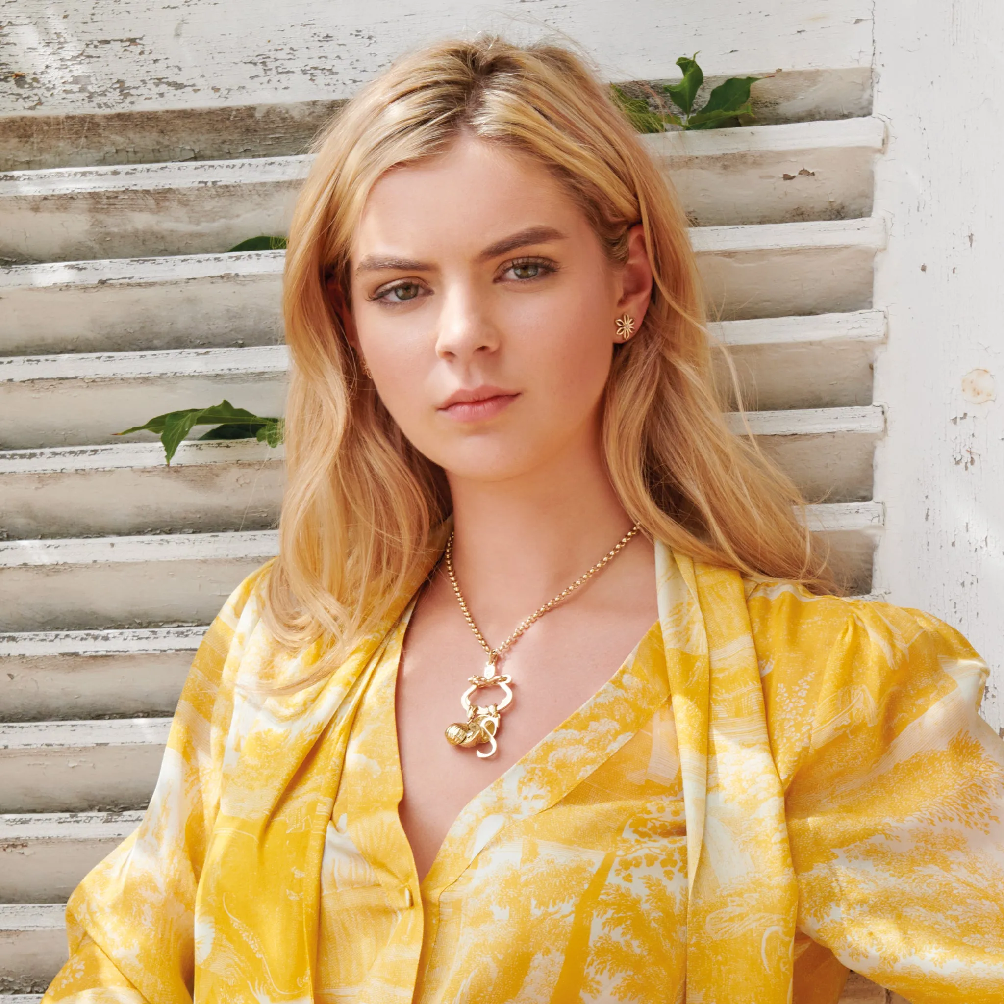 Noisette Necklace Pendant Yellow Gold - Citrine