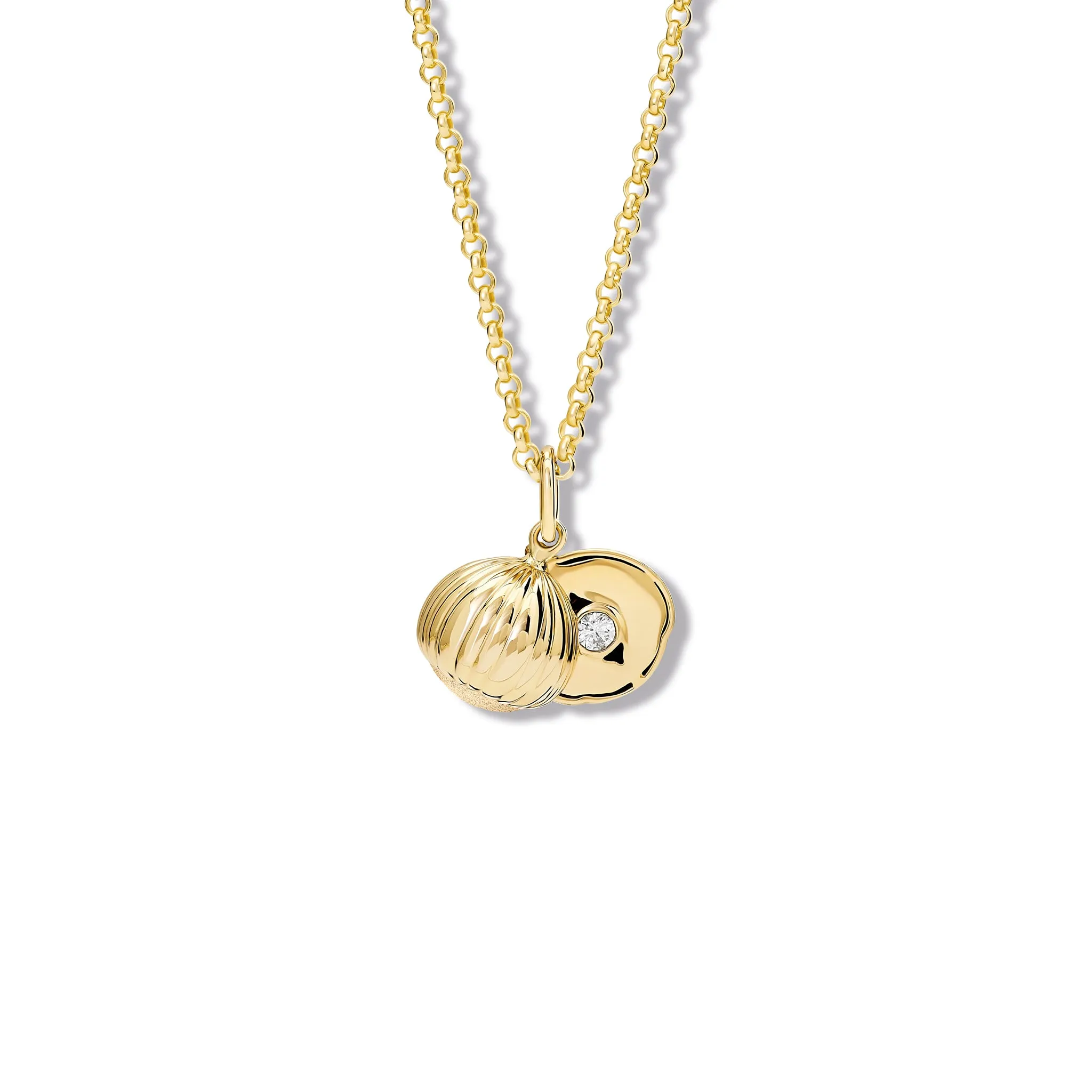 Noisette Necklace Pendant Yellow Gold - Diamond