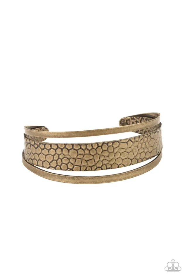 Paparazzi Bracelet ~ Jungle Jingle - Brass