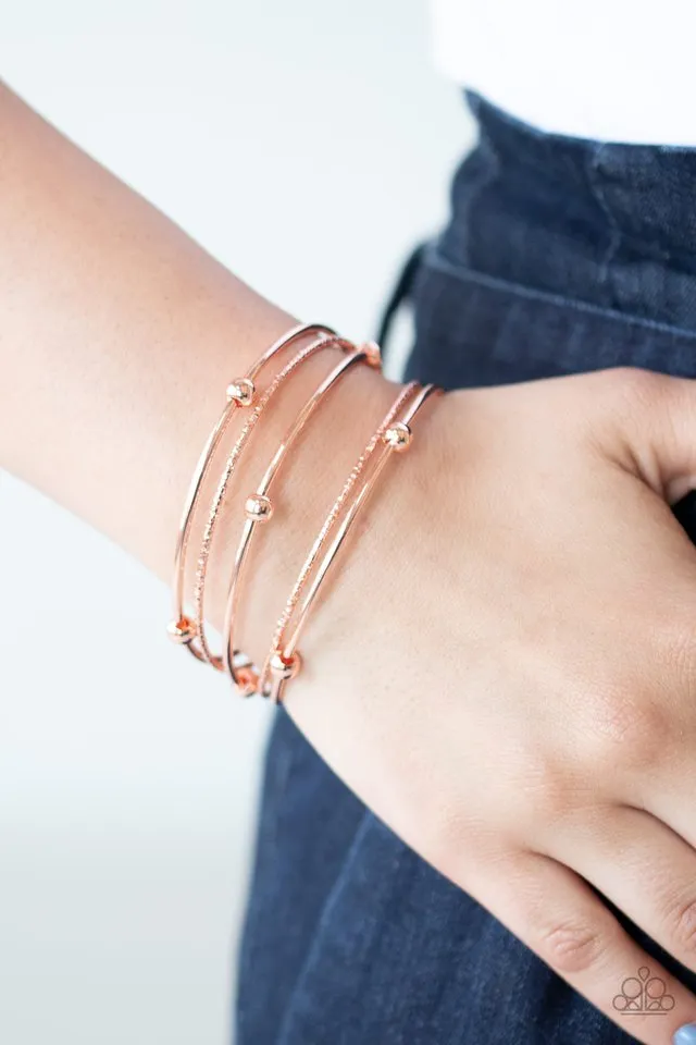 Paparazzi Bracelet ~ Stellar Orbit - Copper