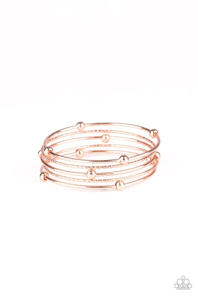 Paparazzi Bracelet ~ Stellar Orbit - Copper