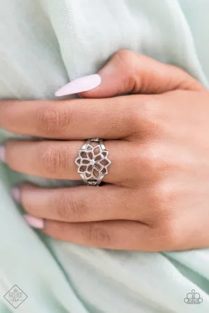 Paparazzi Ring Fashion Fix April 2021 ~ Prana Paradise - Silver