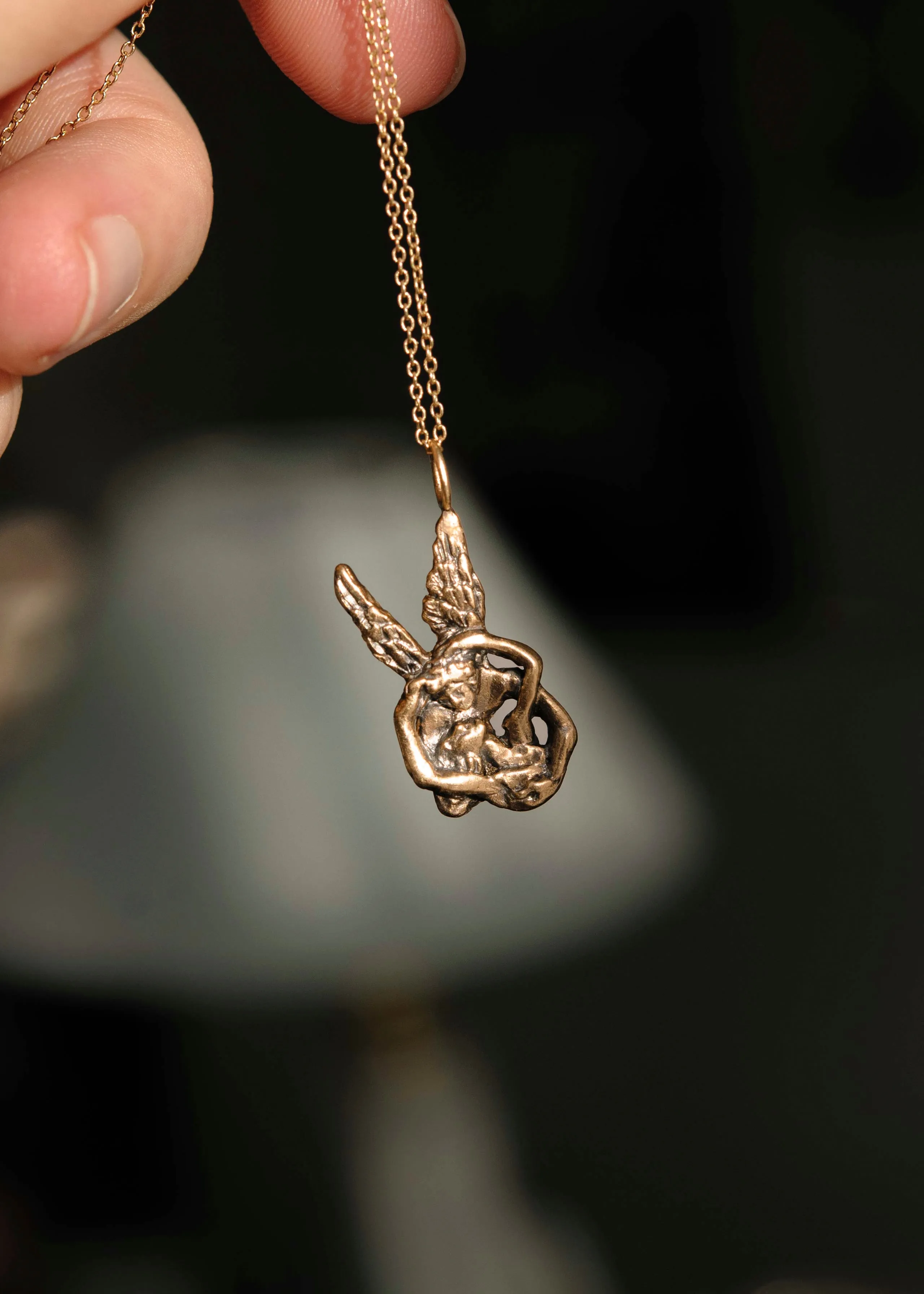 Psyche Revived by Cupid's Kiss Pendant