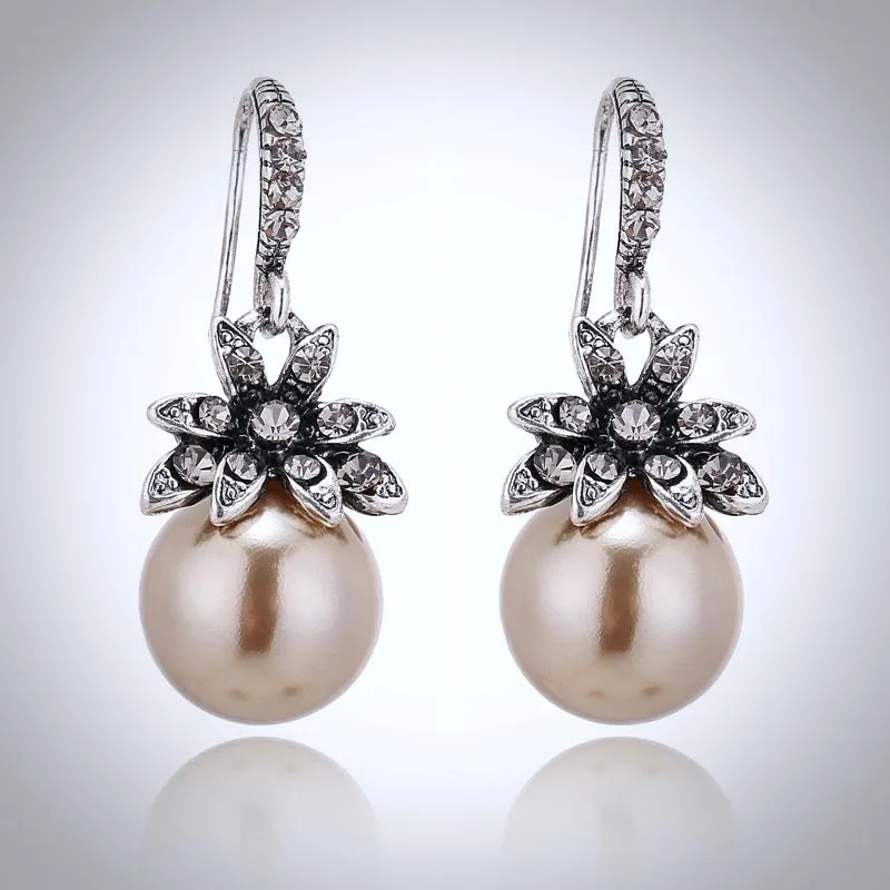 "Karyn" - Pearl Bridesmaids Earrings - More Colors Available