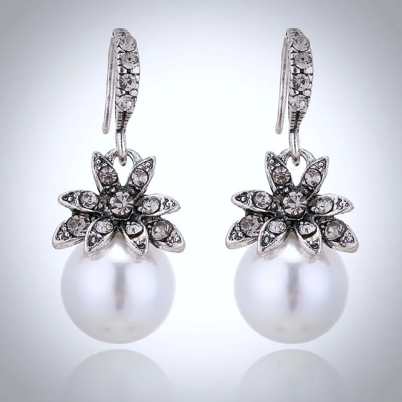 "Karyn" - Pearl Bridesmaids Earrings - More Colors Available