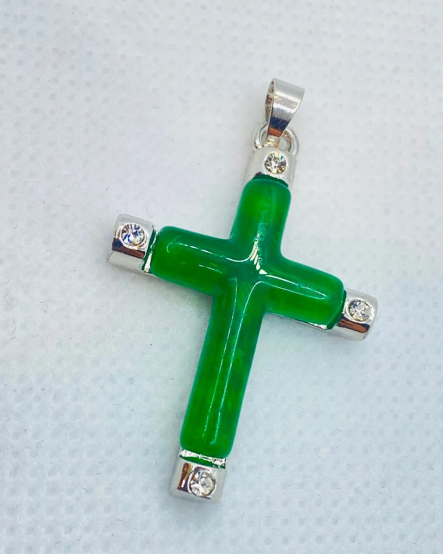 Real Jade Cross Pendants