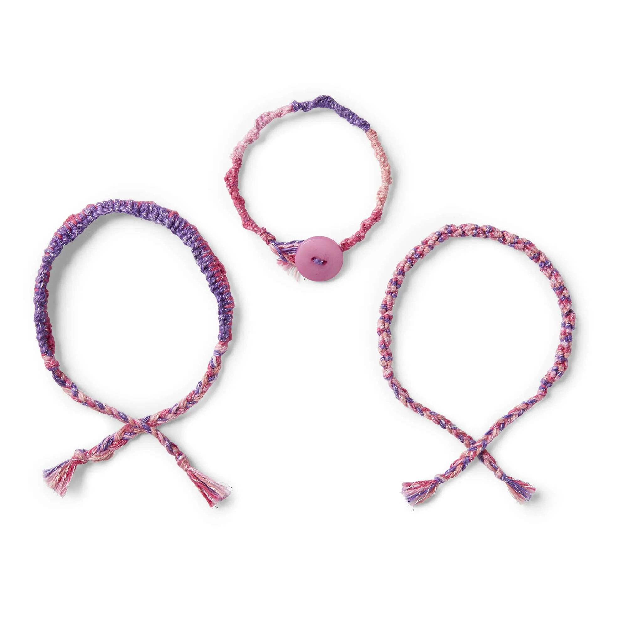 Red Heart Three Easy Friendship Bracelets