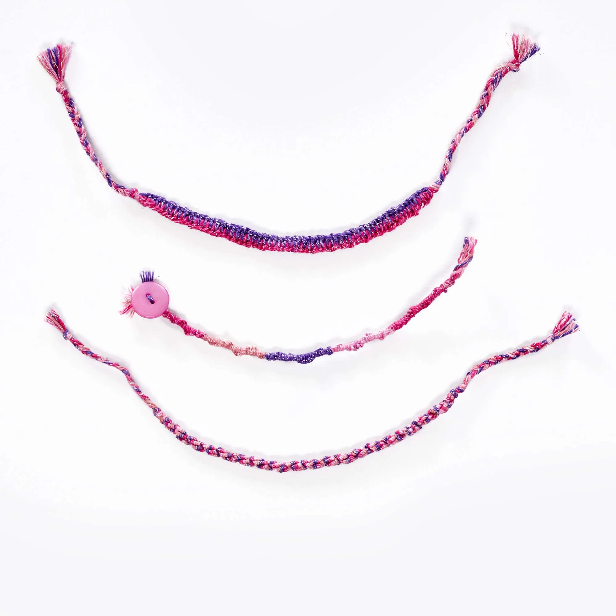 Red Heart Three Easy Friendship Bracelets