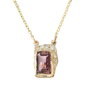 Reflection Pink Tourmaline Necklace