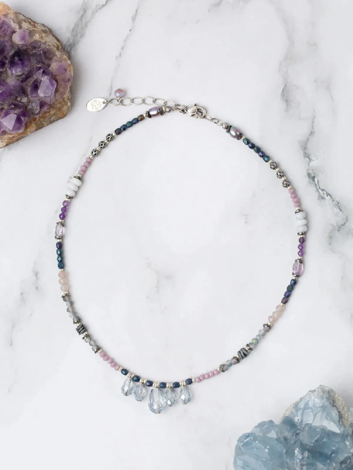 Reflections Crystal Necklace by Anne Vaughan