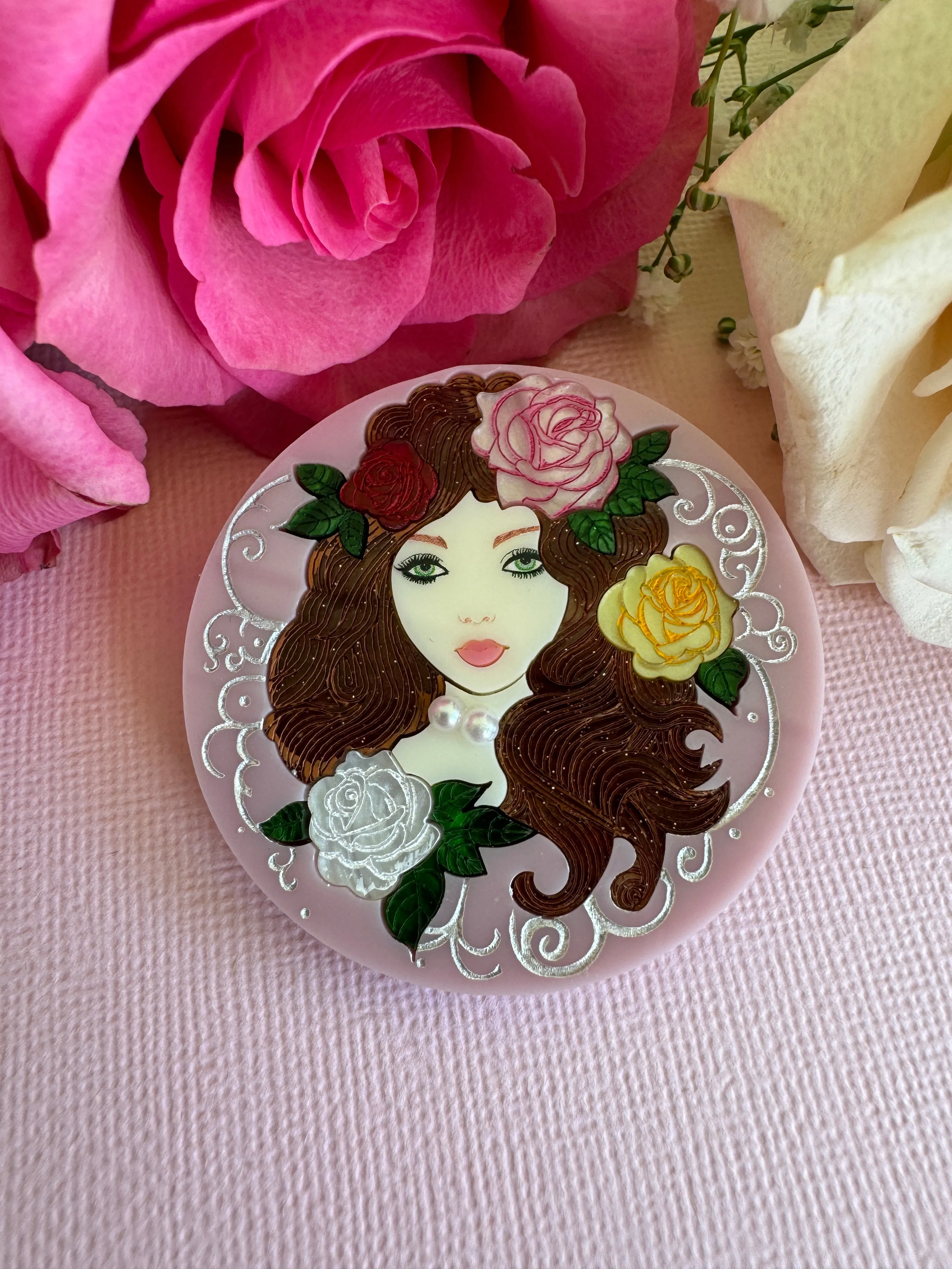 Rose Muse  - Brooch - Set of 2