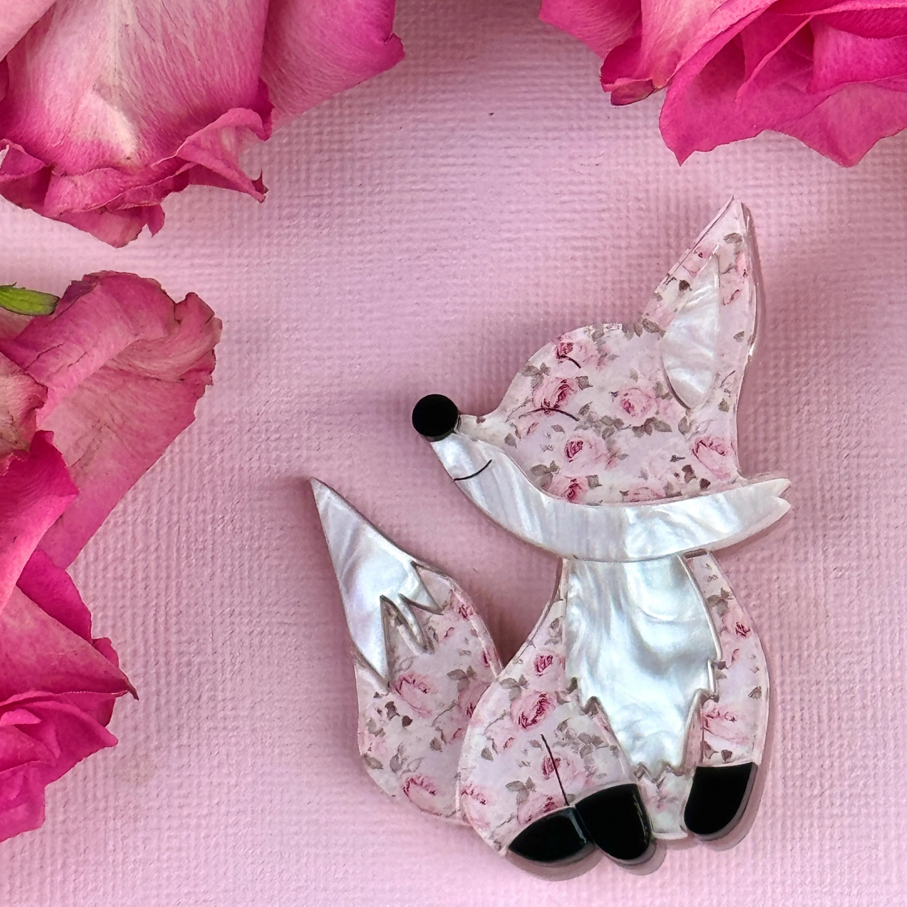 Rose the 🦊 fox  - Brooch - Set of 2