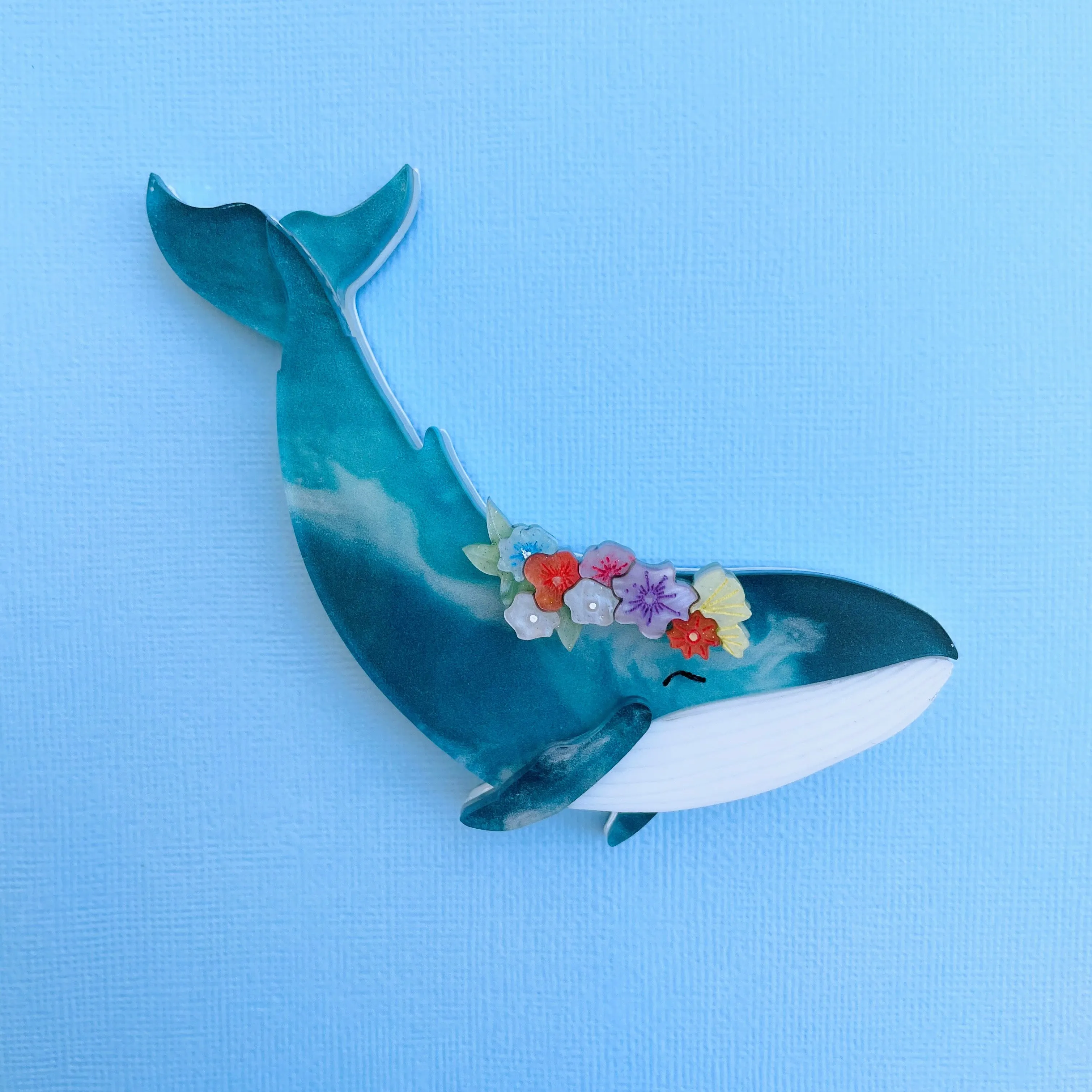 Rose the Whale - Brooch