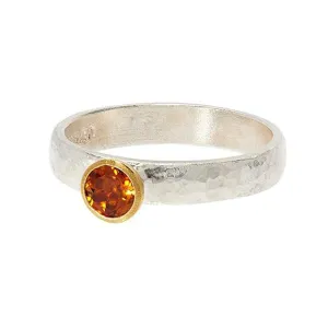 Round Citrine Skittle Ring - SR-390-GC5-RD