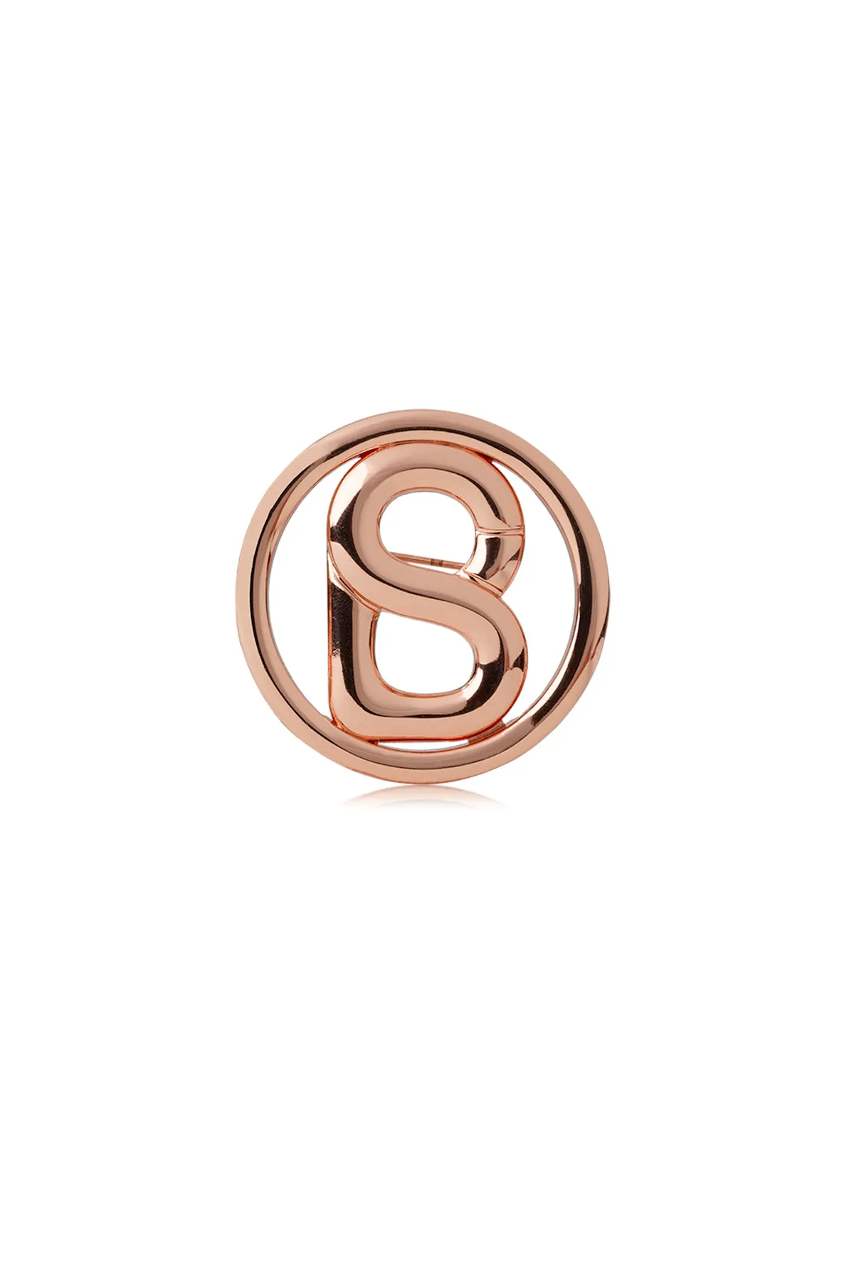 Round Signature Everyday Brooch - Rose Gold