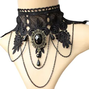 Sexy Black Lace Gothic Chokers