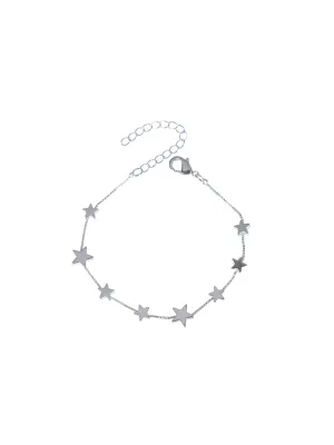 Silver Multi Star Bracelet