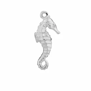 Silver Seahorse Single Earring Charm