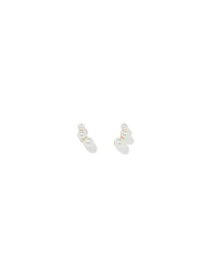 Sloane Pearl Cluster Earrings