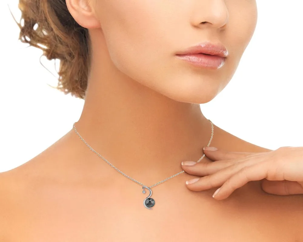 Tahitian South Sea Pearl & Diamond Ellis Pendant