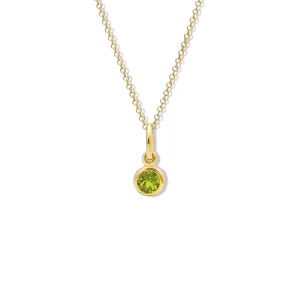 Talya Necklace Pendant Yellow Gold - Peridot