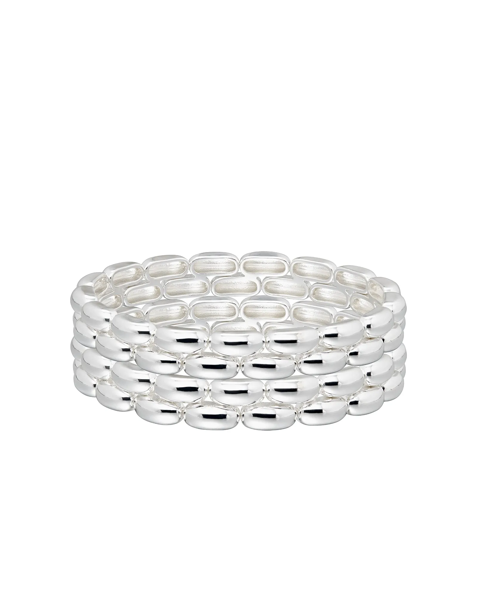 The Pillow Bracelets in Silver