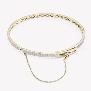 THIN PAVÉ SAFETY CHAIN CHOKER