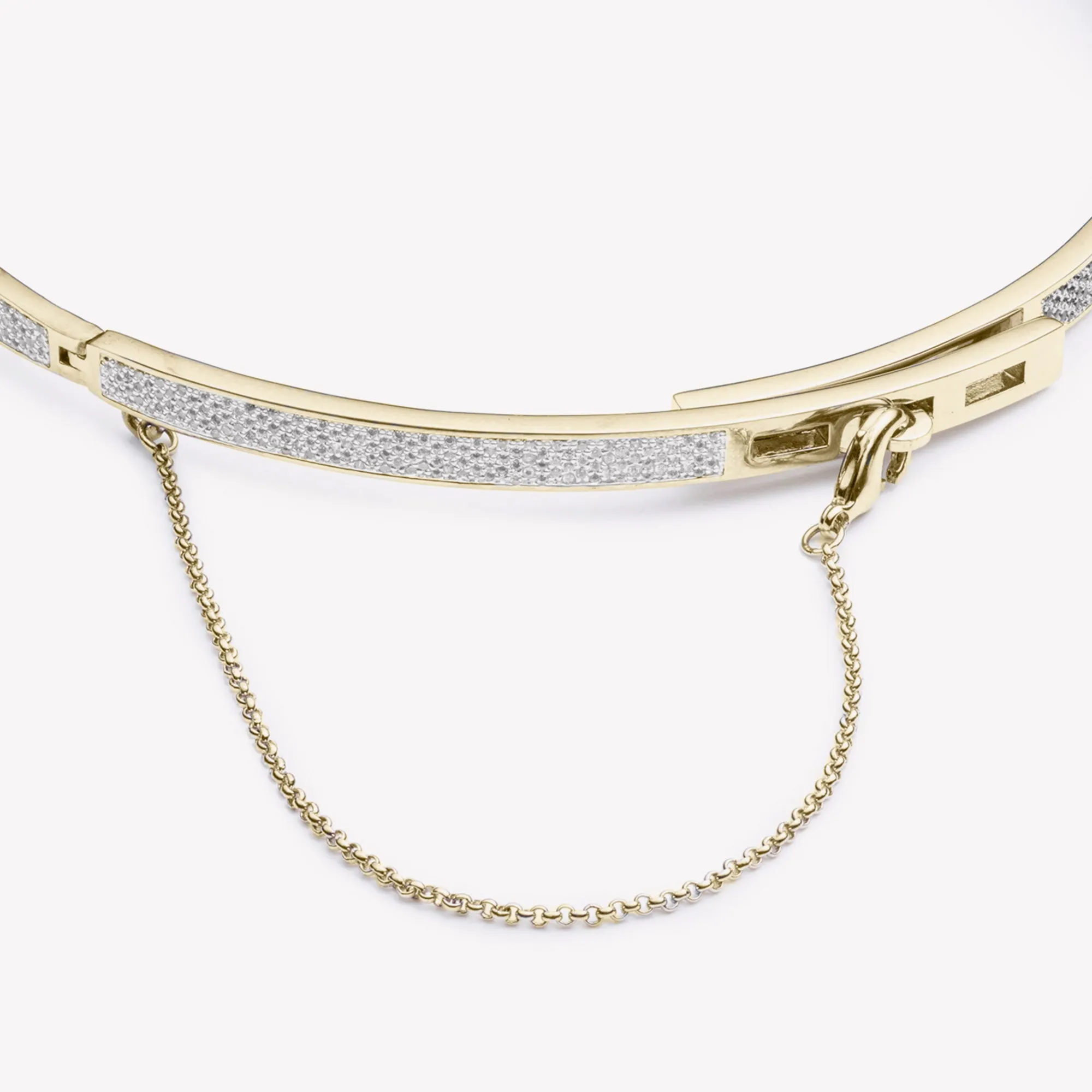 THIN PAVÉ SAFETY CHAIN CHOKER