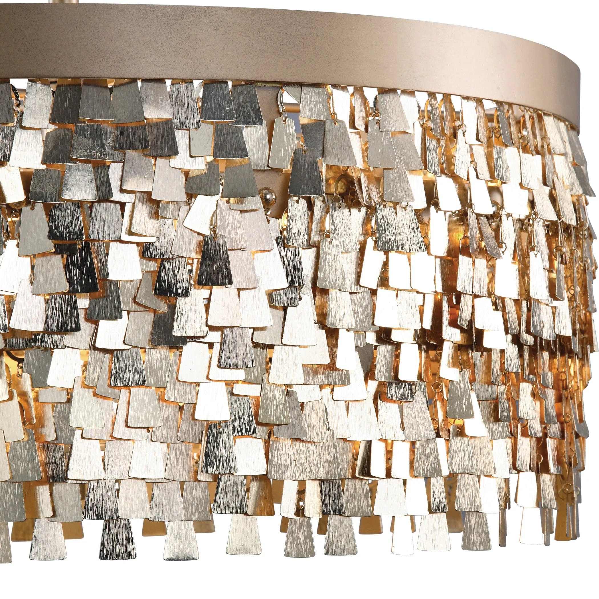 Uttermost Tillie 3 Light Textured Gold Pendant