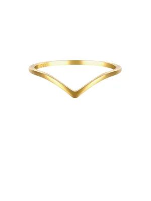 V Curve Ring