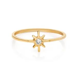 Vega Diamond 14k Gold Ring