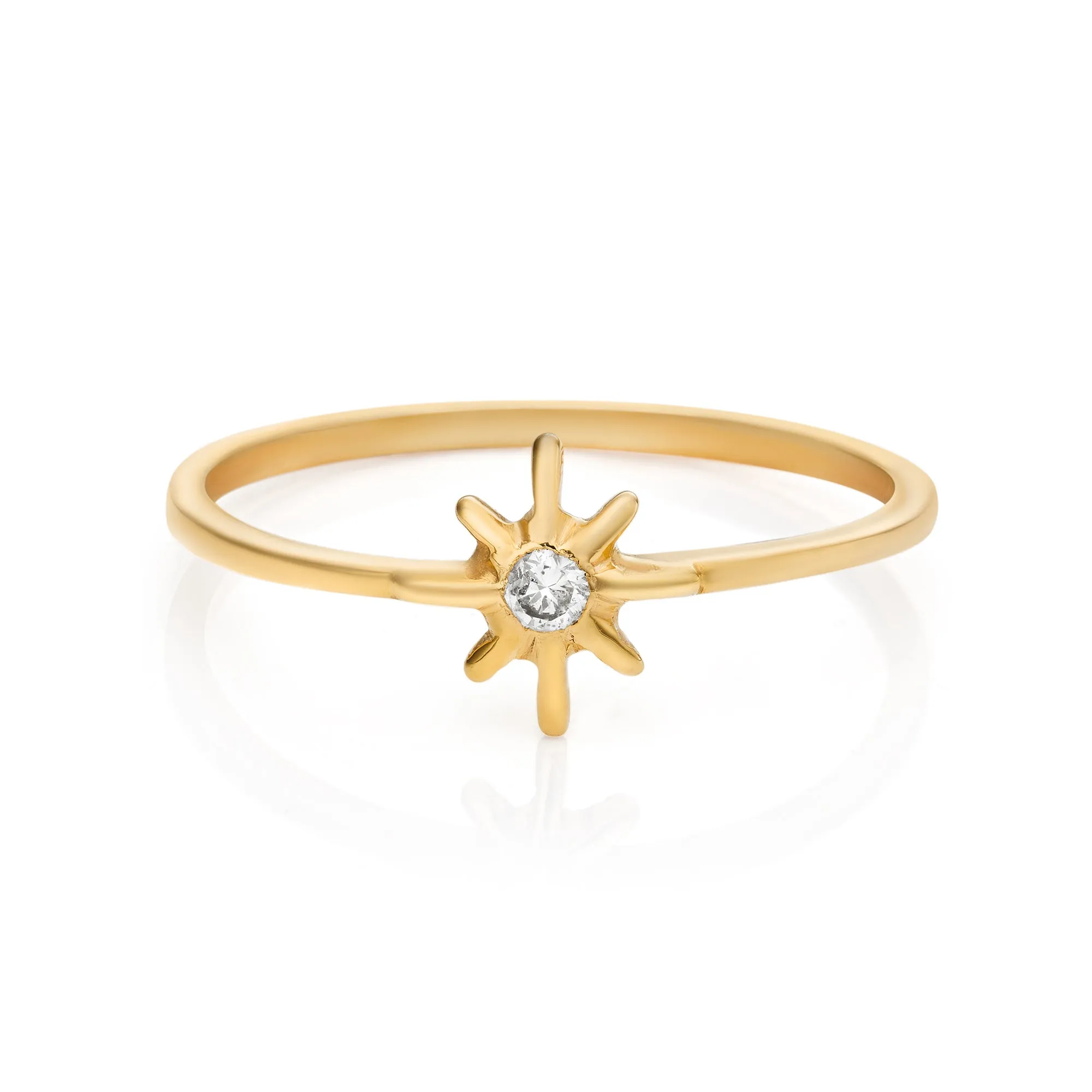 Vega Diamond 14k Gold Ring