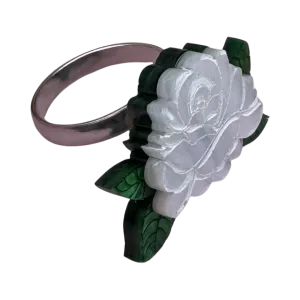 White rose - ring