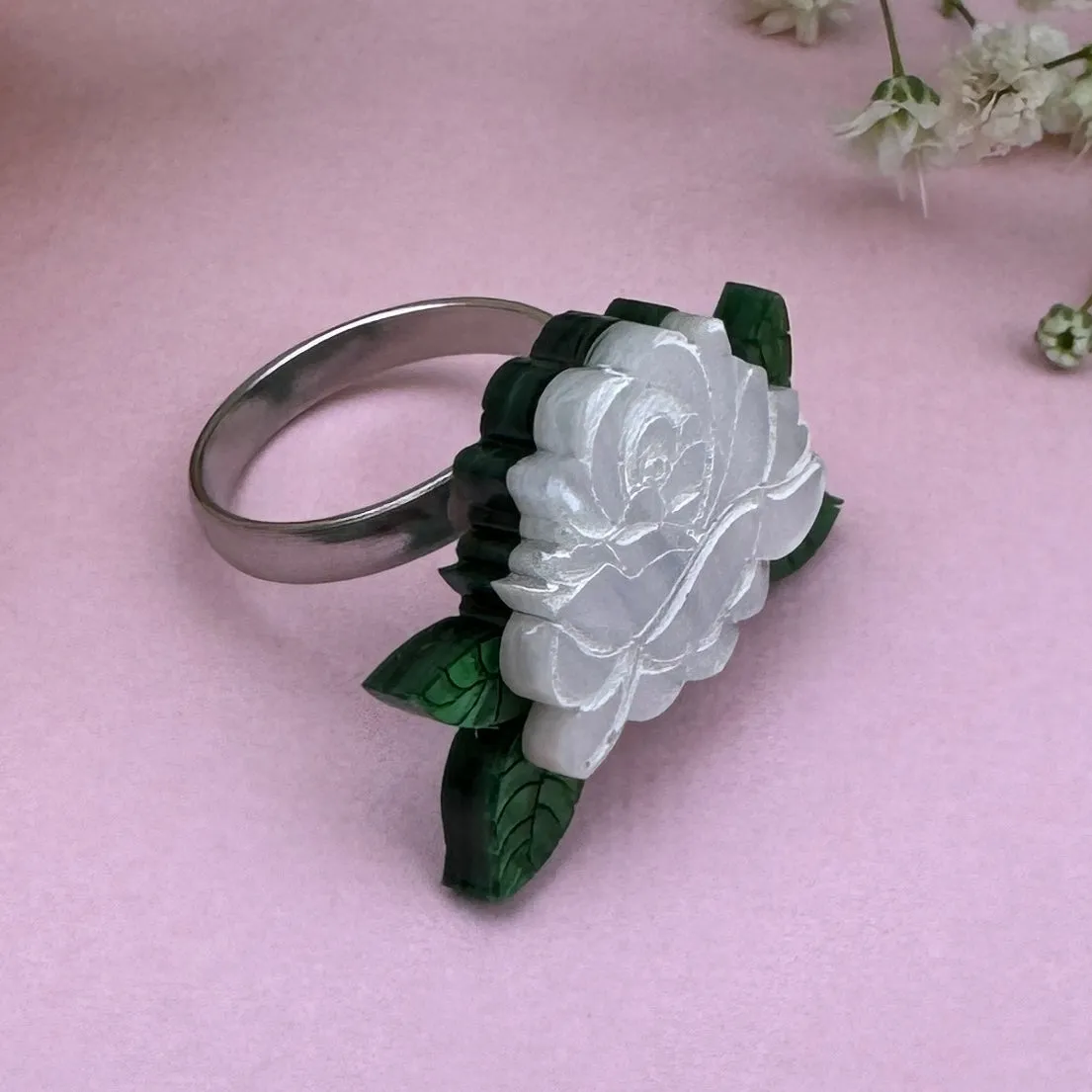 White rose - ring