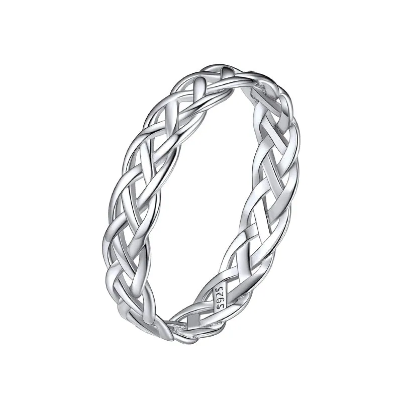 Woven Unisex Celtic Knot Eternity Wedding Band