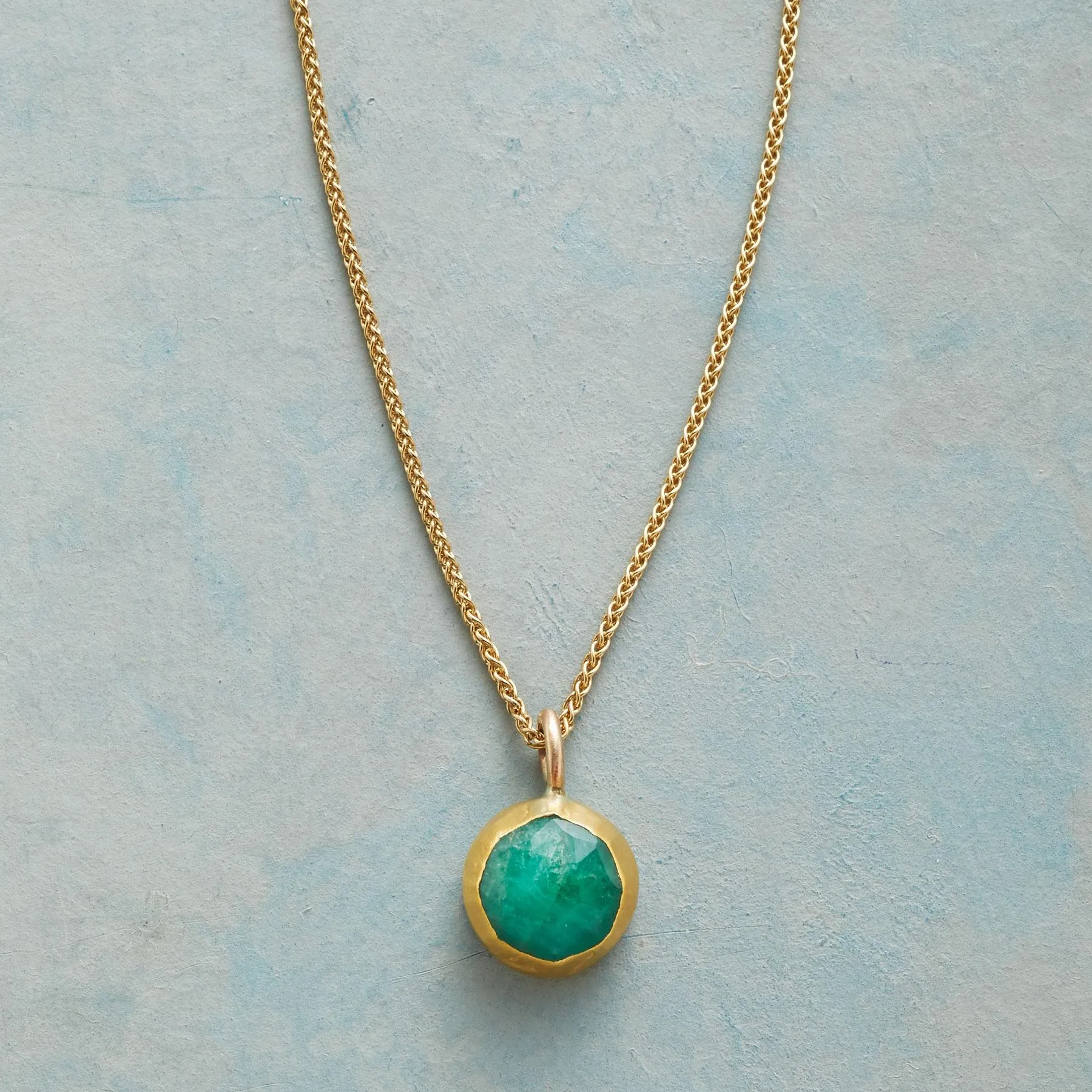 Wrapped Emerald Necklace